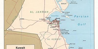Mapa de safat, kuwait