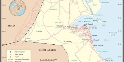 Mapa de kaifan estadio de kuwait