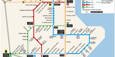 Mapa de kuwait metro